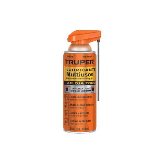 [104215] Lubricante multiusos aerosol aplicador doble acción, 400 ml WT-400F