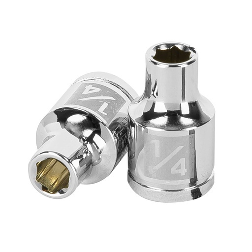 [13605] Dado de 1/4', 6 puntas, cuadro 3/8', TRUPER D-3808-H