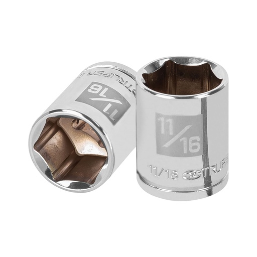 [13612] Dado de 11/16', 6 puntas, cuadro 3/8', TRUPER D-3822-H
