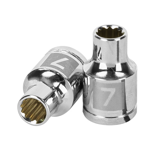 [13627] Dado de 7 mm, 12 puntas, cuadro 3/8', TRUPER D-3807-M