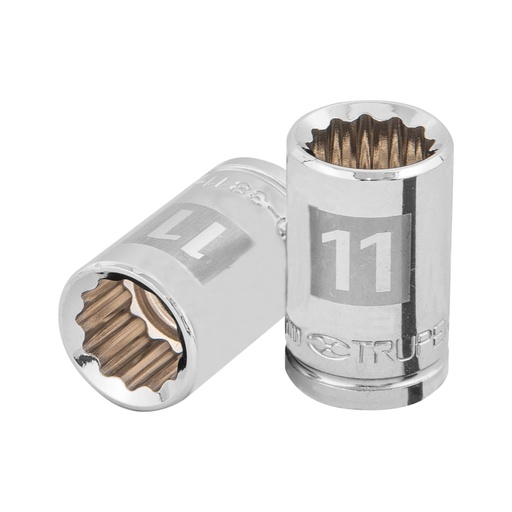 [13631] Dado de 11 mm, 12 puntas, cuadro 3/8', TRUPER D-3811-M