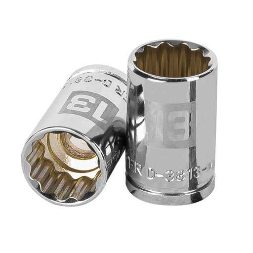 [13633] Dado de 13 mm, 12 puntas, cuadro 3/8', TRUPER D-3813-M