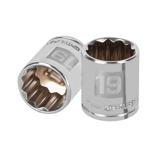 [13639] Dado de 19 mm, 12 puntas, cuadro 3/8', TRUPER D-3819-M