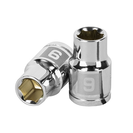 [13673] Dado de 9 mm, 6 puntas, cuadro 3/8', TRUPER D-3809-HM