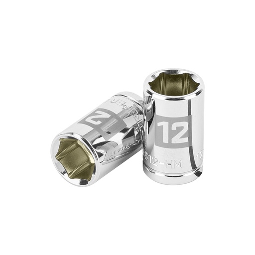 [13676] Dado de 12 mm, 6 puntas, cuadro 3/8', TRUPER D-3812-HM
