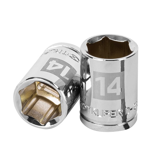 [13678] Dado de 14 mm, 6 puntas, cuadro 3/8', TRUPER D-3814-HM