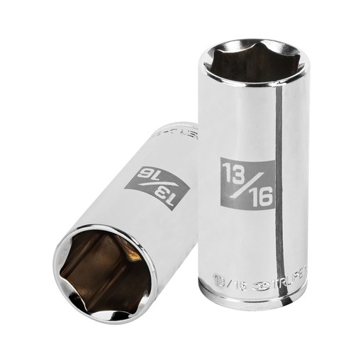 [13719] Dado largo de 13/16', 6 puntas, cuadro 3/8', TRUPER D-3826-HL