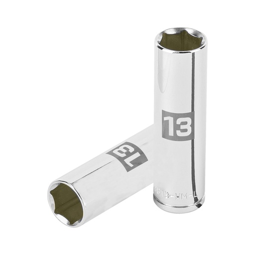 [13773] Dado largo de 13 mm, 6 puntas, cuadro 3/8', TRUPER D-3813-HM-L