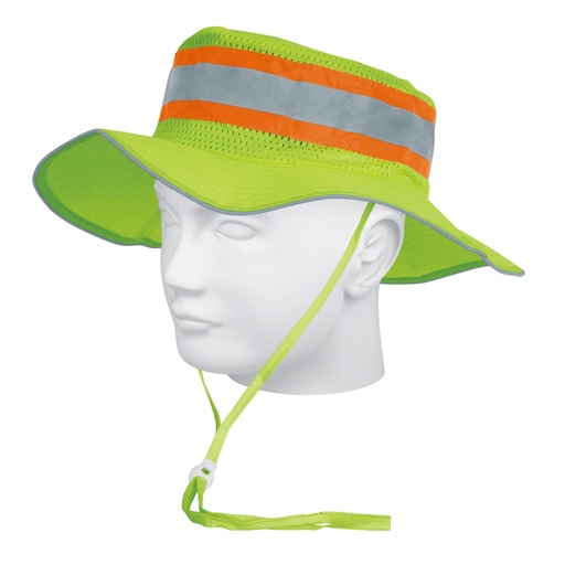 [14010] Sombrero tipo cazador verde, alta visibilidad, TRUPER SR-600V