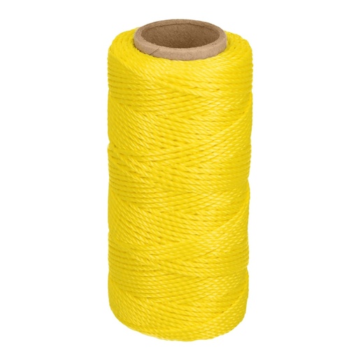 [14045] Carrete con 65 m de hilo para albañil amarillo, TRUPER HIL-65A