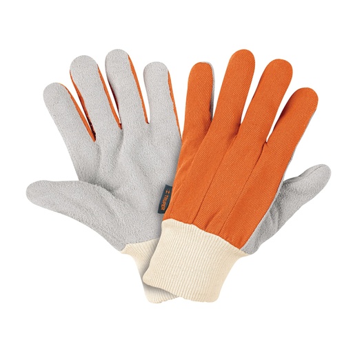 [14244] Guantes de carnaza y loneta, uso ligero, unitalla, TRUPER GU-265