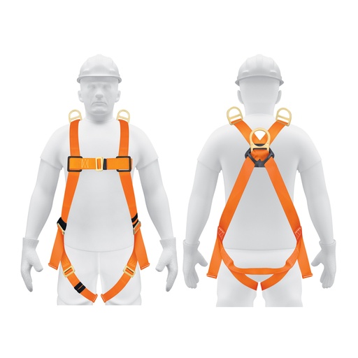 [14433] Arnés de cuerpo completo con 3 anillos, ANSI, Truper ARN-5437