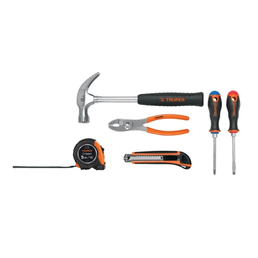 [14651] Juego de 6 herramientas caseras, Truper JGO-CAS6X