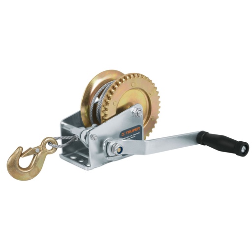 [14720] Malacate de manivela 650 kg con cable, TRUPER MAW-54C