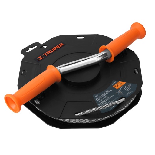 [15149] Destapacaños de 4.5 m tipo barreno con manivela, TRUPER DECAB-45