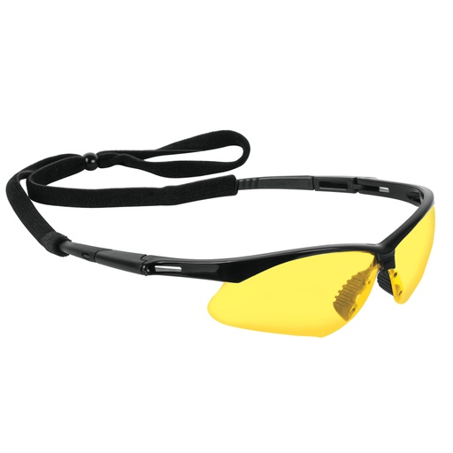 [15174] Lentes seguridad ámbar antiempaño c/cordón ajustable, Sport LESP-SA