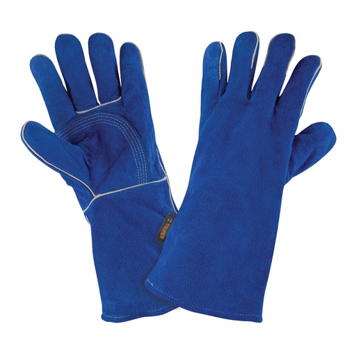 [15246] Guantes para soldador, reforzados, azules, TRUPER GU-515