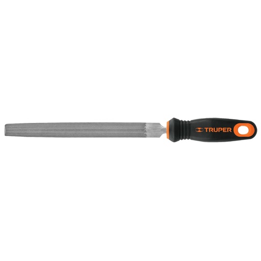 [15318] Lima media caña bastarda 8' mango doble inyección, TRUPER LMCB-8T