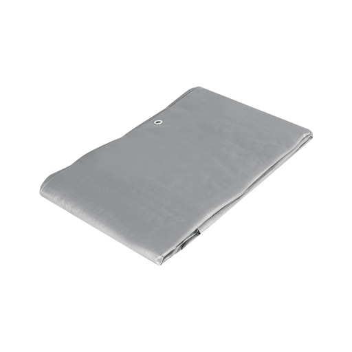 [15364] Lona de polietileno reforzada 4 x 5 m, gris, 180g/m2, TRUPER LT-45