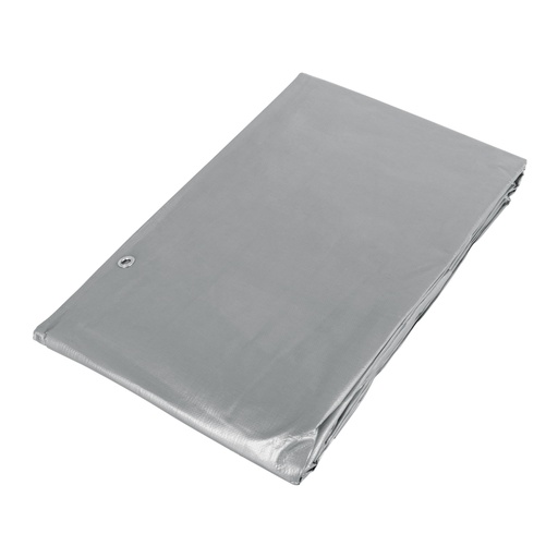[15365] Lona de polietileno reforzada 4 x 6 m, gris, 180g/m2, TRUPER LT-46