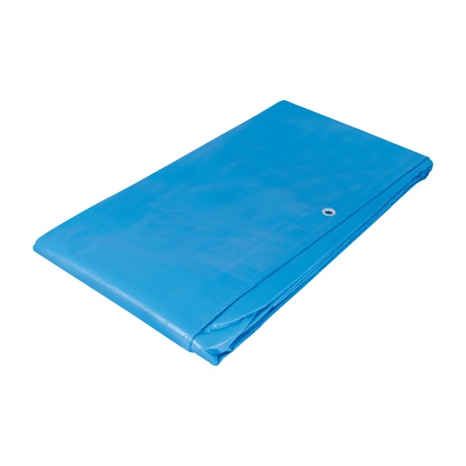 [15373] Lona de polietileno reforzada 4 x 6 m, azul, 180g/m2, TRUPER LT-46Z