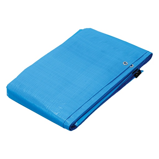 [15374] Lona de polietileno reforzada 5 x 6 m, azul, 180g/m2, TRUPER LT-56Z