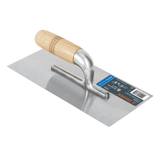 [15406] Llana 11' canto recto, 6 remaches, mango madera, TRUPER LLM-6L