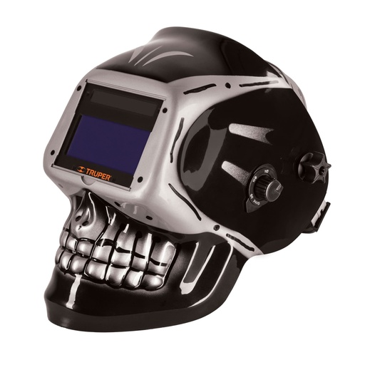 [101111] Careta electrónica para soldar sombra 9-13, calavera, TRUPER CAREL-913C