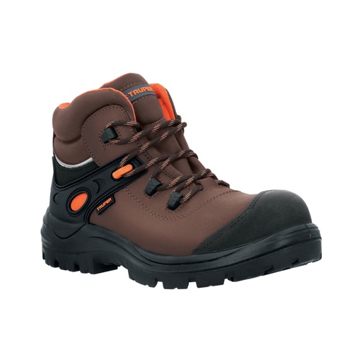 [15471] Bota de seguridad café, #25 casquillo de aramida, TRUPER ZC-425C
