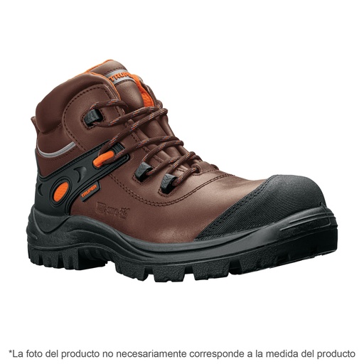 [15473] Bota de seguridad café, #27 casquillo de aramida, TRUPER ZC-427C