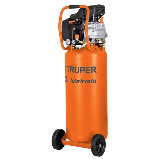 [15656] Compresor lubricado, 80L, 3-1/2HP, vertical, 127V, TRUPER COMP-80LV