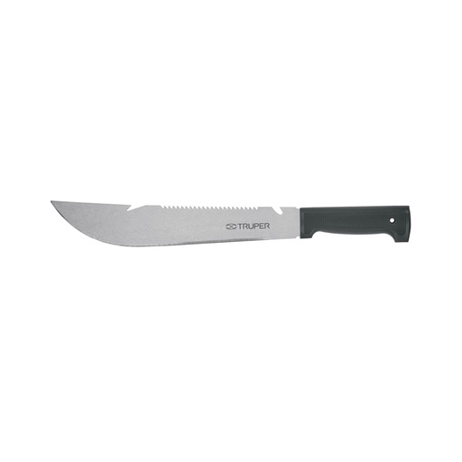 [15870] Machete rambo 12', cacha inyectada negra, con funda, TRUPER T-460-12XB