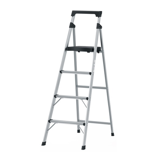 [16765] Escalerilla tubular plegable, 4 peldaños, aluminio, TRUPER ESTU-4A