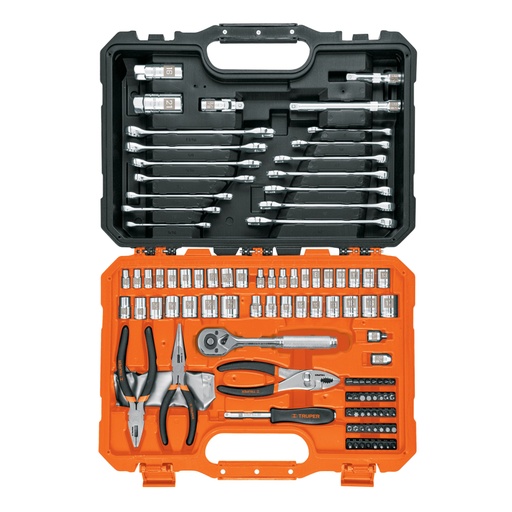 [17090] Juego de 119 herramientas 1/4' y 3/8' mixtas para mecánico SET-124