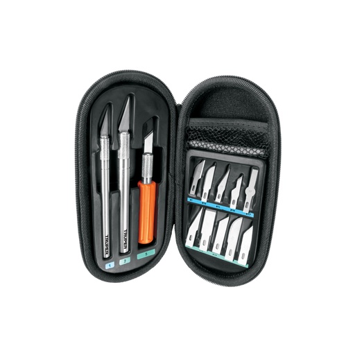 [17512] Juego de exactos profesional con 13 cuchillas,estuche,TRUPER EXA-11