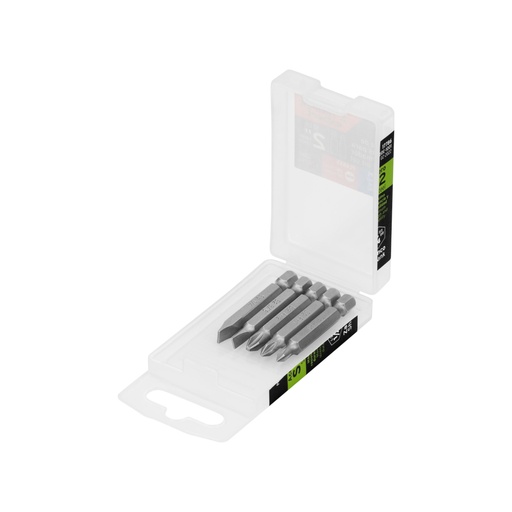 [17786] Estuche con 5 puntas de cruz y planas largo 2', EXPERT PUDE-1001