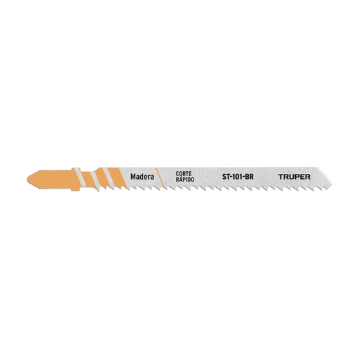 [18125] Blíster con 5 seguetas 10 DPP zanco 'T' corte recto triplay ST-101-BR