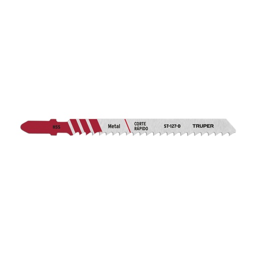 [18132] Blíster con 5 seguetas 8 DPP zanco 'T' corte recto metal ST-127-D