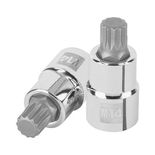 [101246] Dado punta corta bristol M14, cuadro 1/2', TRUPER D-1214-BC