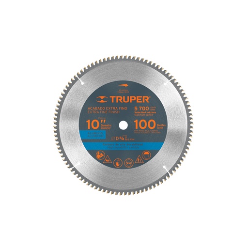 [18313] Disco sierra 10' para aluminio, 100 dientes centro 5/8' ST-10100A