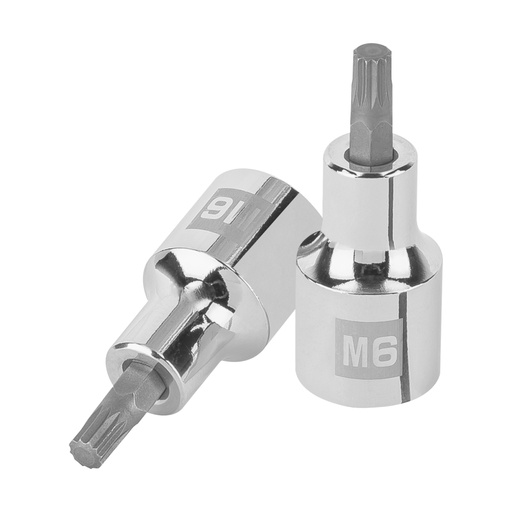 [101293] Dado punta corta bristol M6, cuadro 1/2', TRUPER D-1206-BC