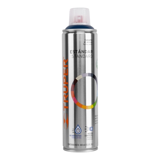 [19041] Pintura aerosol azul ultramar, bote esbelto 400 ml, TRUPER PA-AU