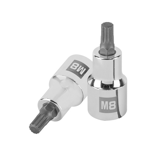 [101294] Dado punta corta bristol M8, cuadro 1/2', TRUPER D-1208-BC