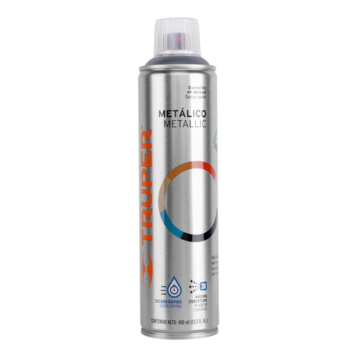 [19053] Pintura en aerosol, cromo metálico, bote esbelto, 400 ml PAM-CR