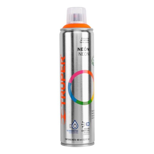 [19072] Pintura en aerosol, naranja neón, bote esbelto, 400 ml PAF-NA