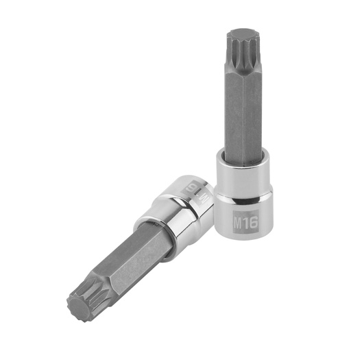 [101304] Dado punta larga bristol M16, cuadro 1/2', TRUPER D-1216-BL