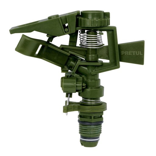 [20070] Aspersor plástico, cabeza sola, verde, PRETUL ASVE