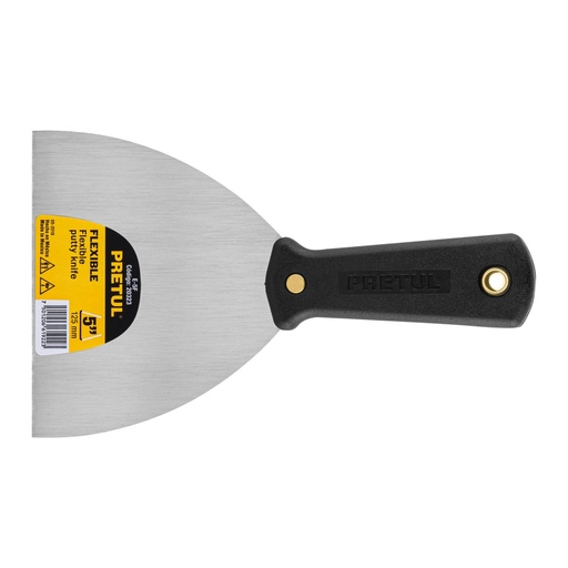 [20323] Espátula flexible 5' con mango de plástico, PRETUL E-5F