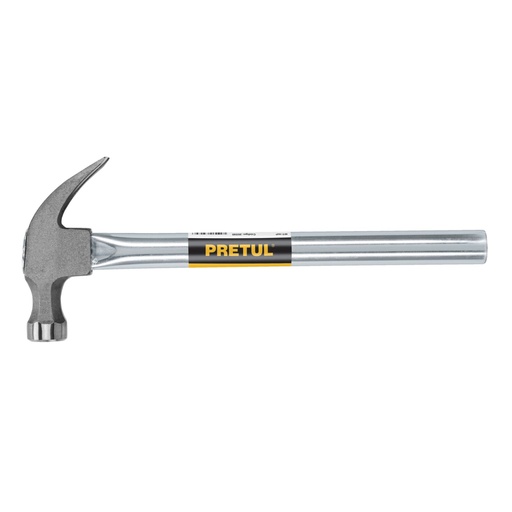 [20595] Martillo uña curva 16 oz, mango tubular, Pretul MT-16P