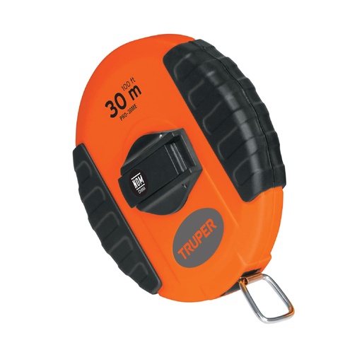 [20901] Cinta métrica larga 30 m, metálica, carcasa plástica, TRUPER PRO-30ME